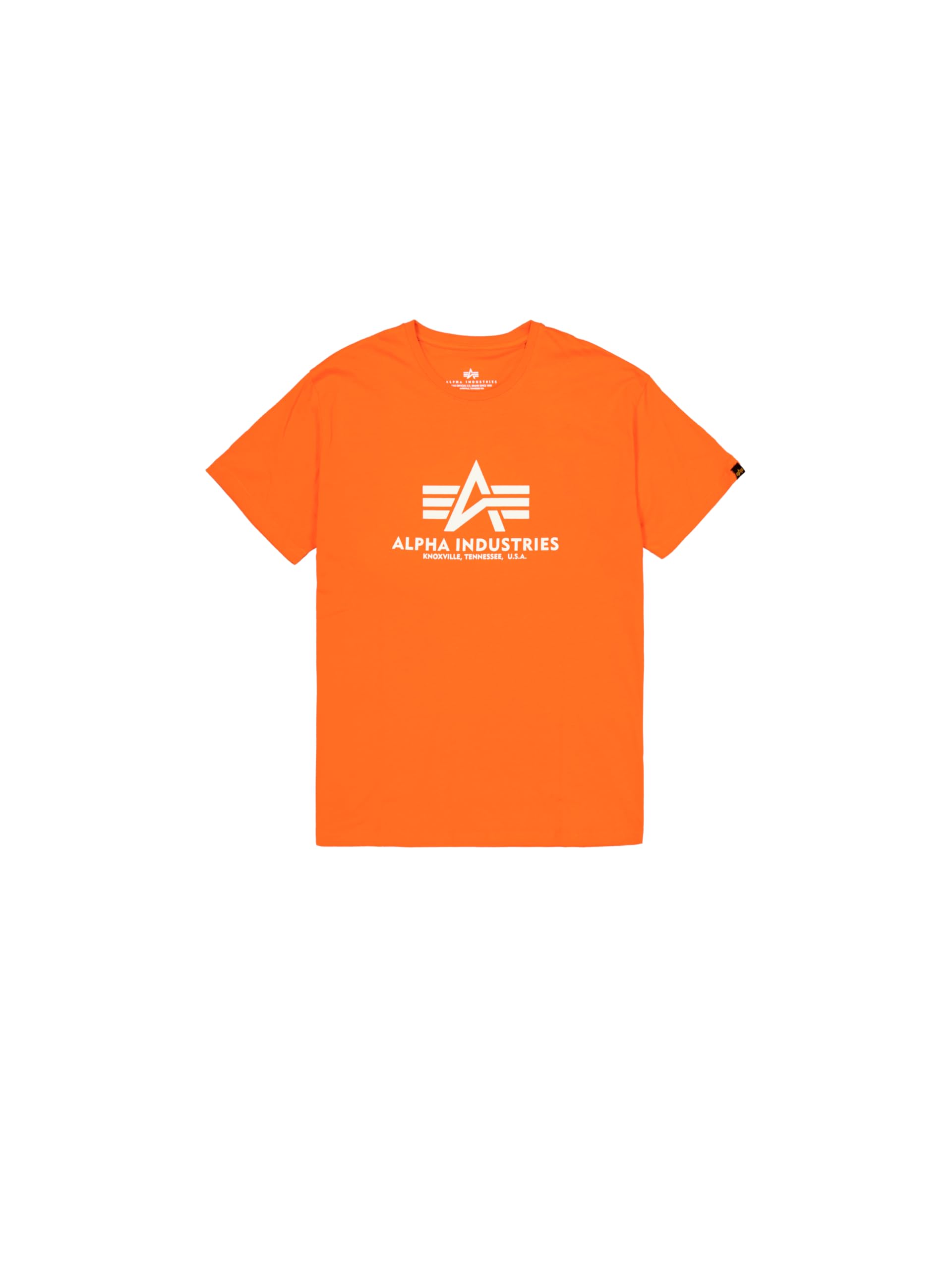 Alpha Industries Men's Basic T-Shirt, Boost Orange, M