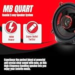 MB Quart XK2-113 5.25-Inch 180 Watt 2-Way Coaxial Speaker System for Premium Car Audio - Image 2