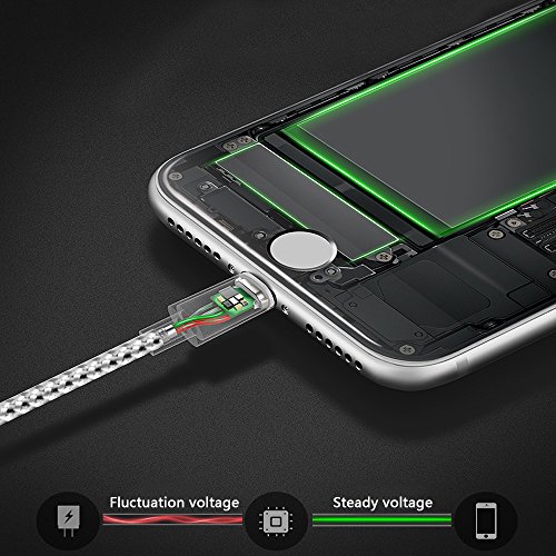 Iphone Charger, 4Packs(3Ft 6Ft 6Ft 10Ft)Charging Cable Mfi Certified Usb Lightning Cable Nylon Braided Fast Charging Cord Compatible For Iphone13/12/11/X/Max/8/7/6/6S/5/5S/Se/Plus/Ipad(Grey+ White) #TOP3