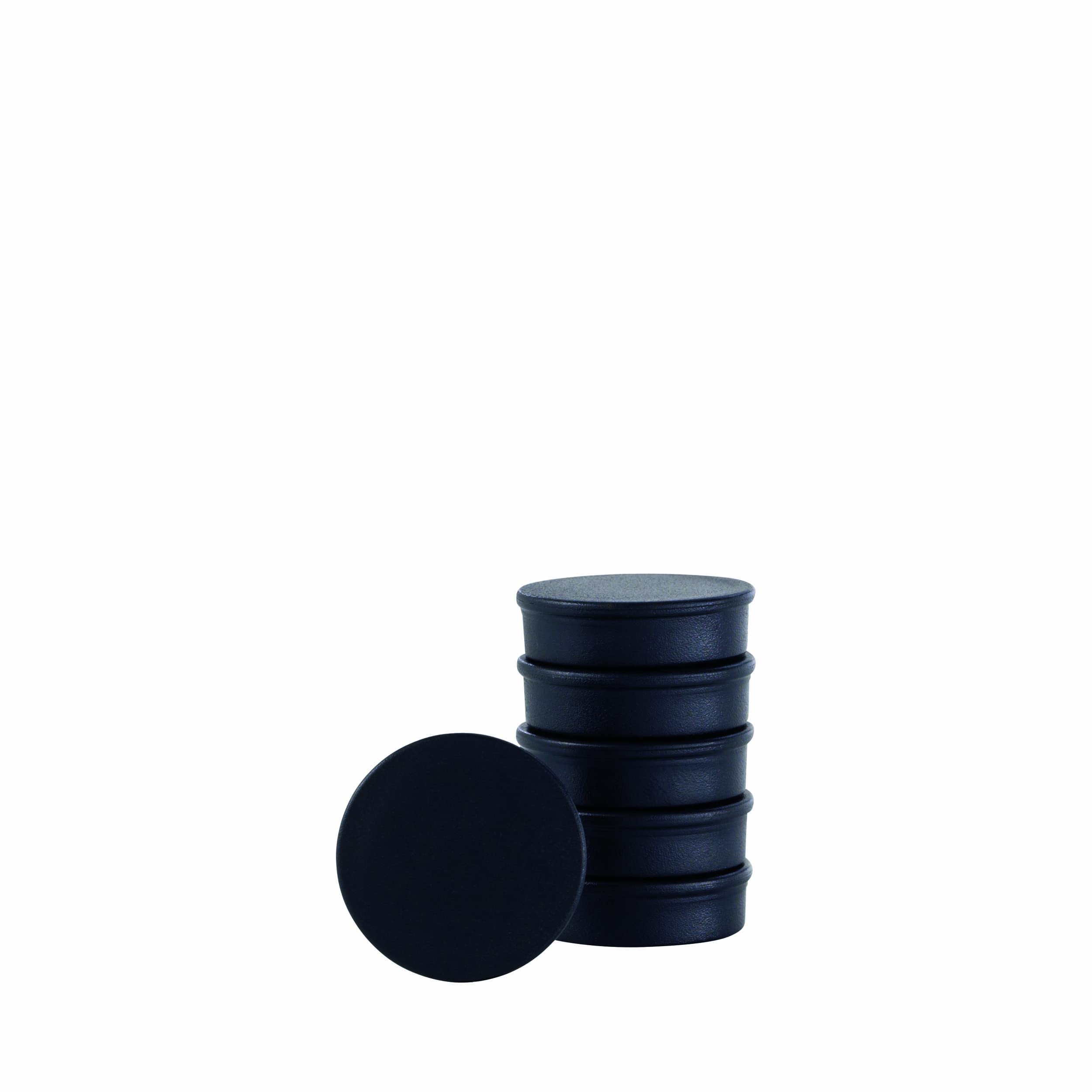 Blomus 2-1/2cm Black Magnets, Set of 6