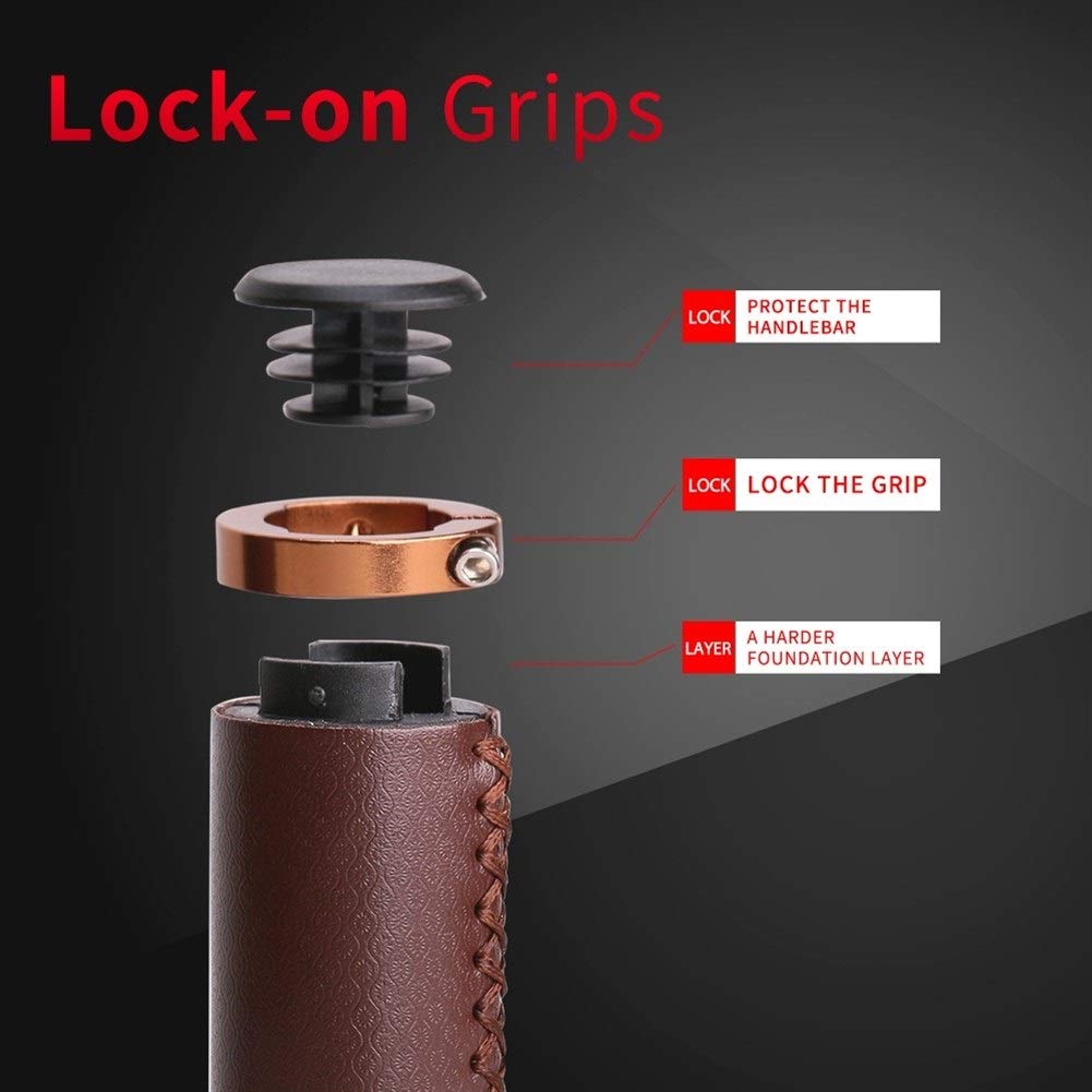 Poignées de Vélo Ergonomique VTT Guidon Poignées Anti- Glissement Vélo Guidon Poignées Ox Corne Vélo End Bar Grips pour VTT Rouge Poignées de Vélo Ergonomique VTT Guidon Poignées Anti- Glissement Vélo Guidon Poignées Ox Corne Vélo End Bar Grips pour VTT Rouge