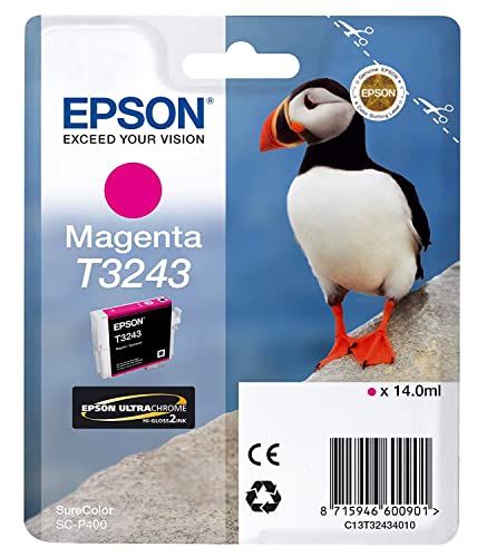 Epson T3243 Cartouche d'encre d'origine Magenta Amazon Dash Replenishment est prĂŞt C13T32434010