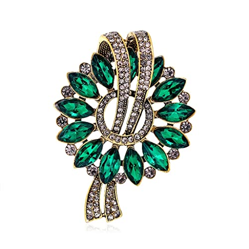 Brooche fleur en cristal chic et design glamour pour illuminer vos vestes