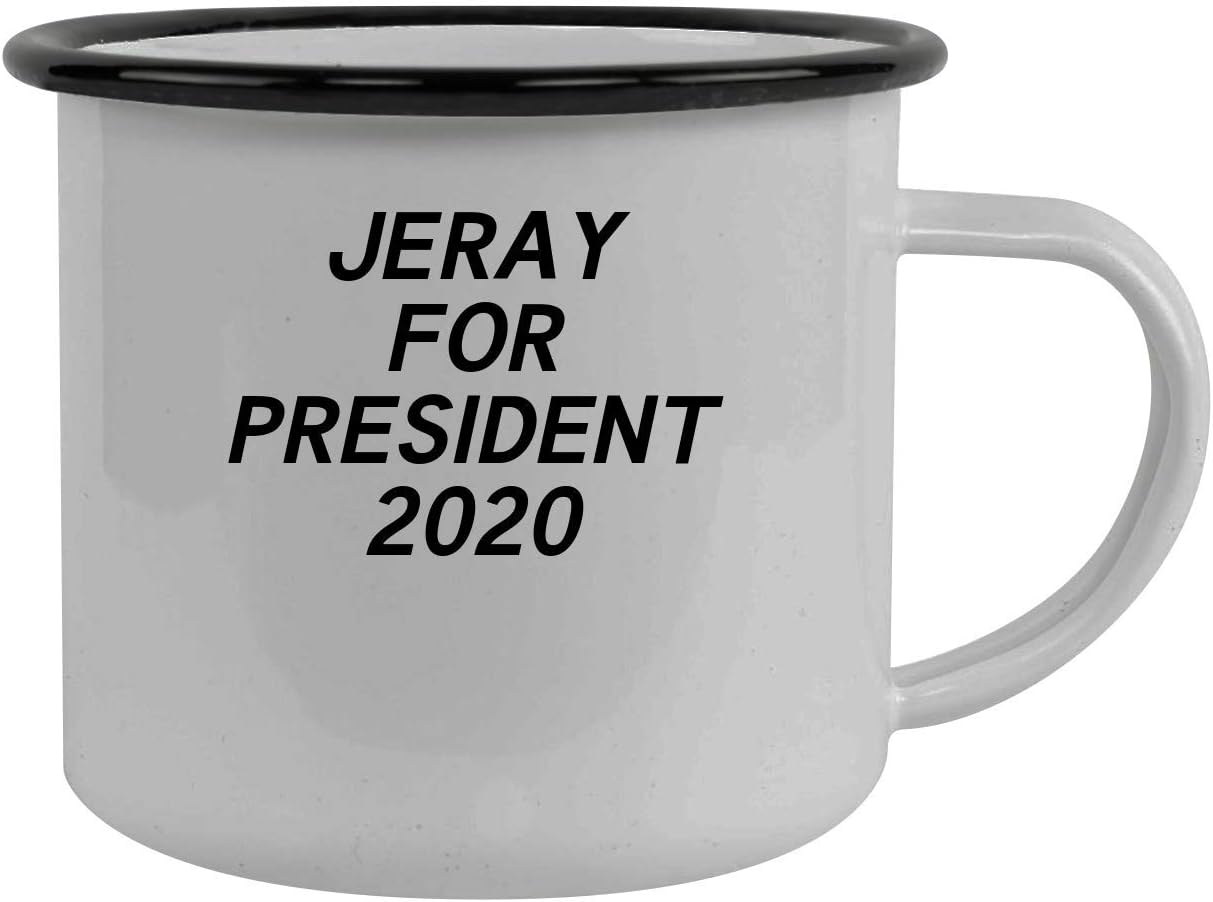 Jeray For President 2024 - Stainless Steel 12oz Camping Mug, Black