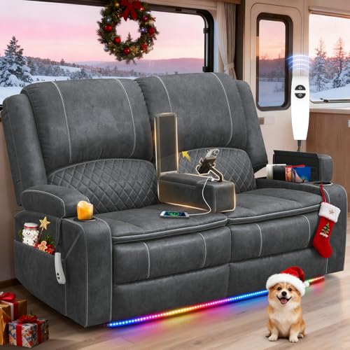 MOSGAT Power Reclining Loveseat