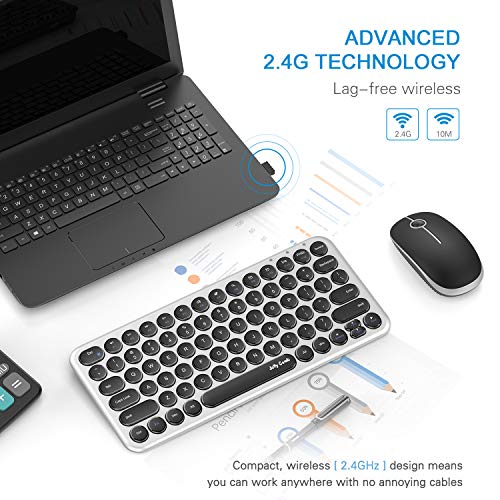Buy Wireless Keyboard and Mouse, Jelly Comb KS45 2.4GHz USB Keyboard