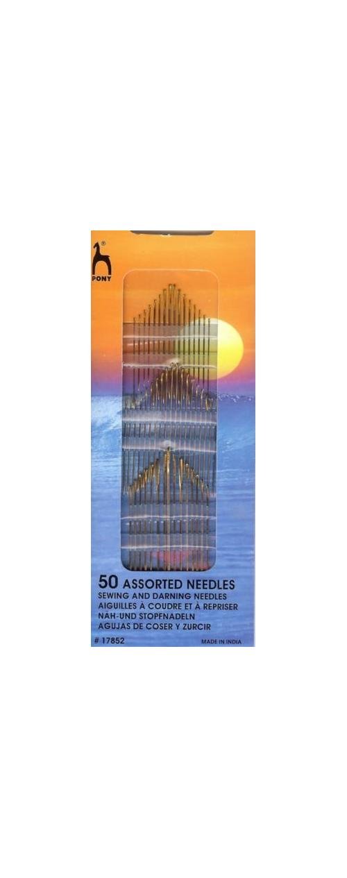 Assorted Hand Sewing Needles 50 pack