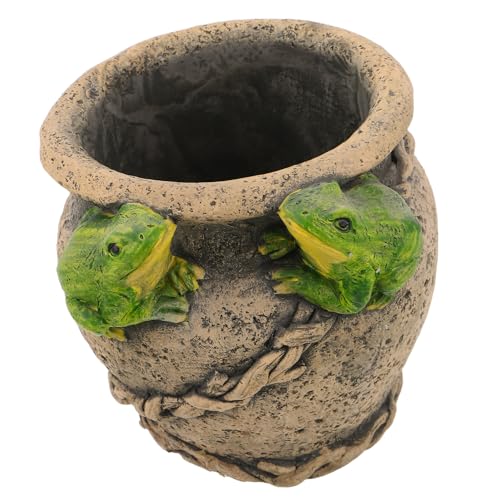 Décoration originale de jardin pot grenouille pour offrir