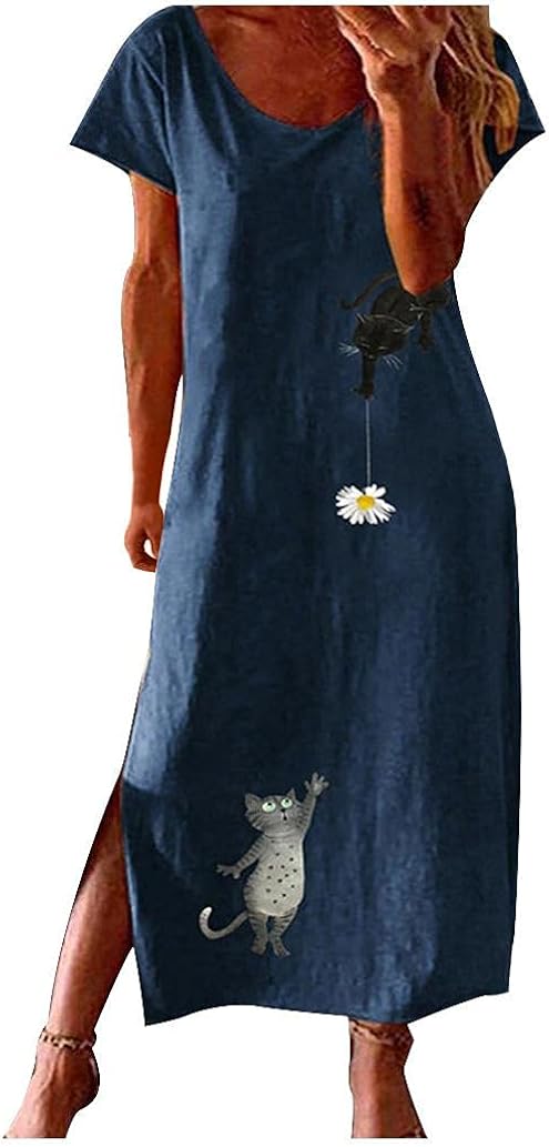 Lisusut コットン リラックスフィット ノースリーブ ミディドレス レディース マキシワンピース 春夏 ロング セール品 ワンピース きれいめ 綿麻 リネンワンピース かわいい 森ガール ブルー 無地 イブニングドレス 2xl サラサラ ミモレ丈 猫柄 パーティードレス スリット Lisusut コットン リラックスフィット ノースリーブ ミディドレス レディース マキシワンピース 春夏 ロング セール品 ワンピース きれいめ 綿麻 リネンワンピース かわいい 森ガール ブルー 無地 イブニングドレス 2xl サラサラ ミモレ丈 猫柄 パーティードレス スリット
