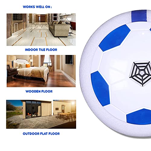 Image of Skoodle Power Play Hover Ball - Blue | Battery Powered Hover Football | Indoor Floating Hoverball Soccer | Air Football | Made in India | Best Gift Fun Toy for Kids Boys & Girls 3-12 Years