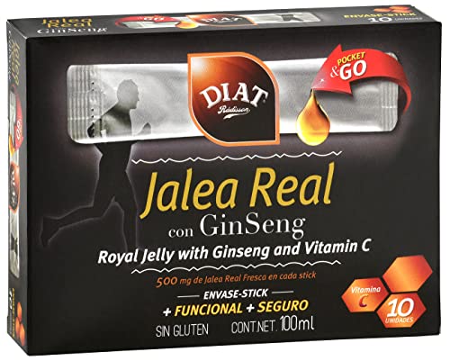 DIAT Radisson - Jalea Real con Ginseng | Enriquecida con Ginseng y Vitamina C | Alto Contenido en Aminoácidos, Minerales, Vitaminas y Ácido Fólico | Complemento Nutricional