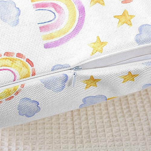 Housse de coussin 55x55 cm nuages et étoiles en lot de 2 Loussiesd - 6