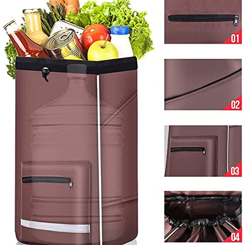 Einkaufstrolley mit großen Rollen in - extra großer Einkaufstrolley belastbar Einkaufstrolley Rahmen aus Aluminium… – Bild 4