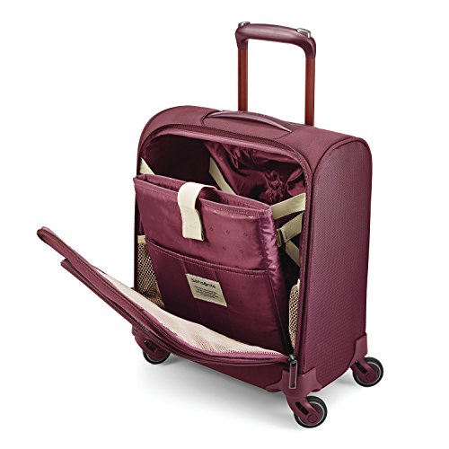 Samsonite Flexis Softside Expandable Luggage with Spinner Wheels, Cordovan, Underseater