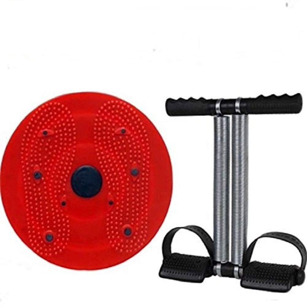 Wyvern Home Fitness Combo Black Tummy Trimmer and Red Tummy Twister-image-38