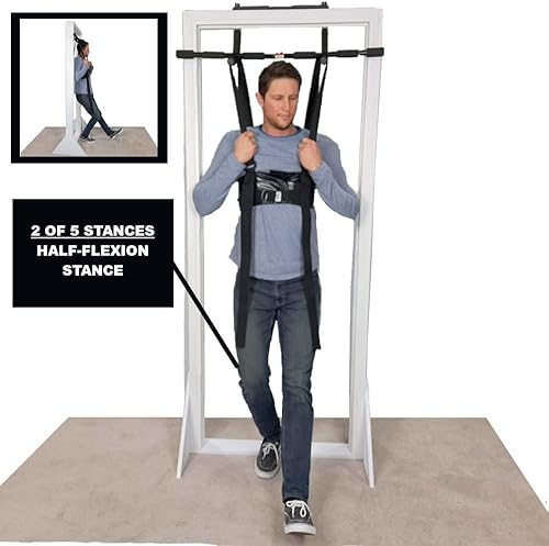 Miniatura 4 de Paquete de tracción de espalda baja de 3 minutos al día, estirador de espalda de descompresión espinal con almohada de descompresión para tracción