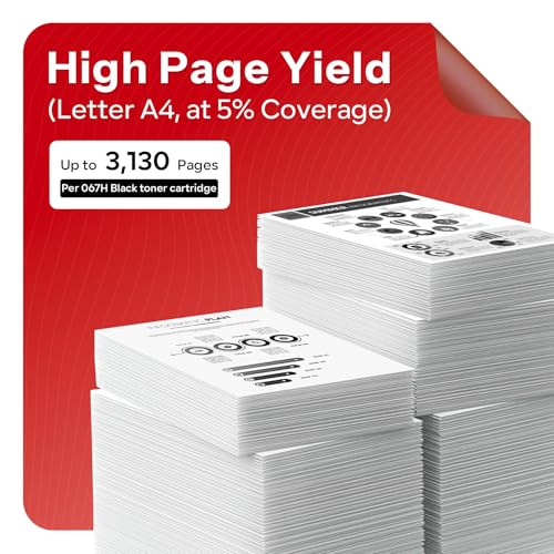 Image of Cartridge 067H CRG067H Toner Cartridge Black Replacement for Canon 067H Color imageCLASS MF656Cdw LBP633Cdw LBP632Cdw MF653Cdw MF654Cdw Printer Ink, 2 Pack