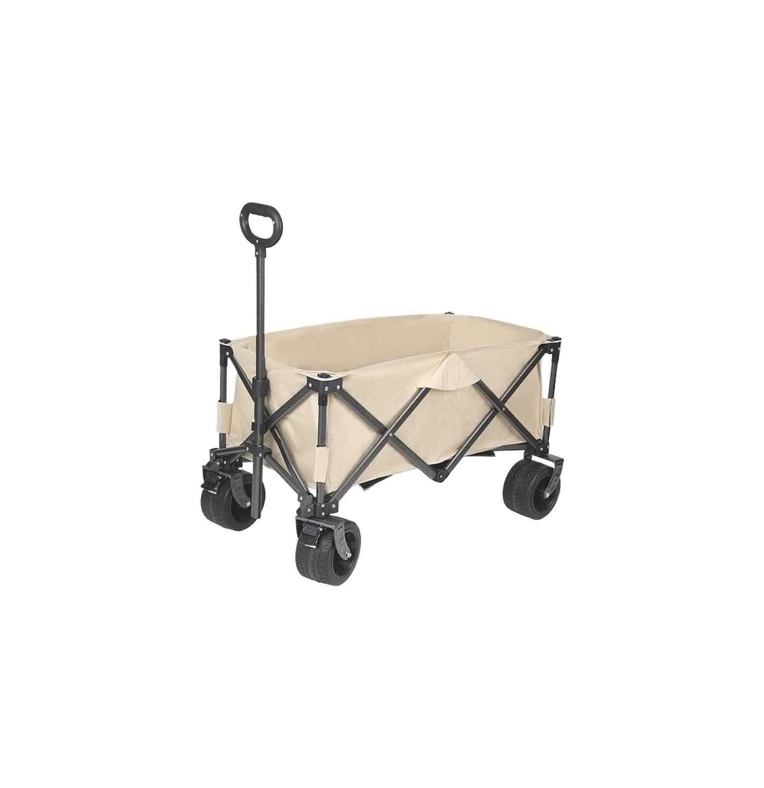 Fgjsfhrdtu White Foldable Van Cart, Grocery Shopping Stall Pull Trolley(,A)