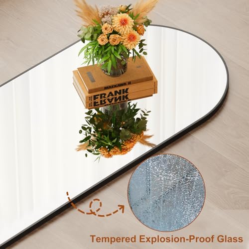 Full Length Mirror,58" x16,3 in 1Full Length Mirror can Wall Mounted,Standing or Leaning,Full Body Mirrors with Aluminum Alloy Frame,Home Black