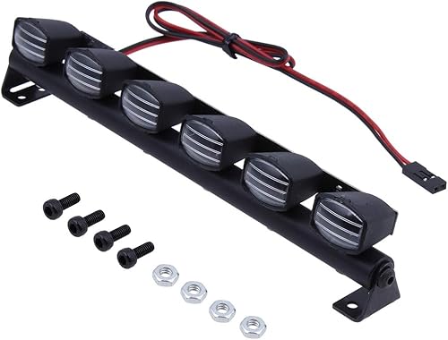 HobbyPark RC Car Light Bar Kit 6 LEDs Body Shell Roof Lights for 110 RC Crawler Car Truck Accessories