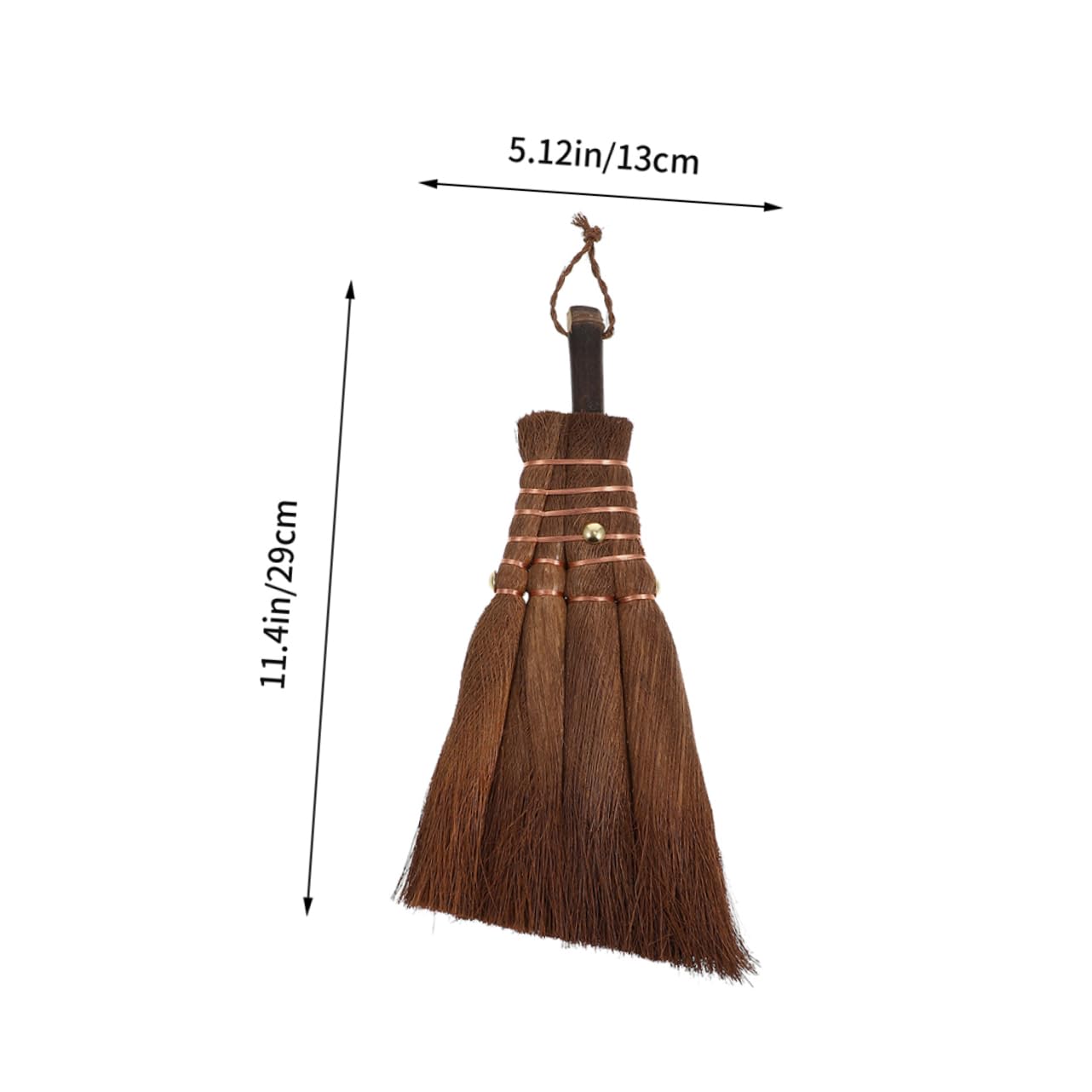 CIYODO Hand Made Palm Broom Handle Desktop Broom for Household Cleaning Practical Sweep Brooms for Tidying Up