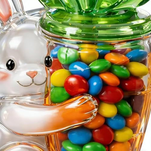 Contenedor de golosinas de conejito para decorar mesas de comunión 7
