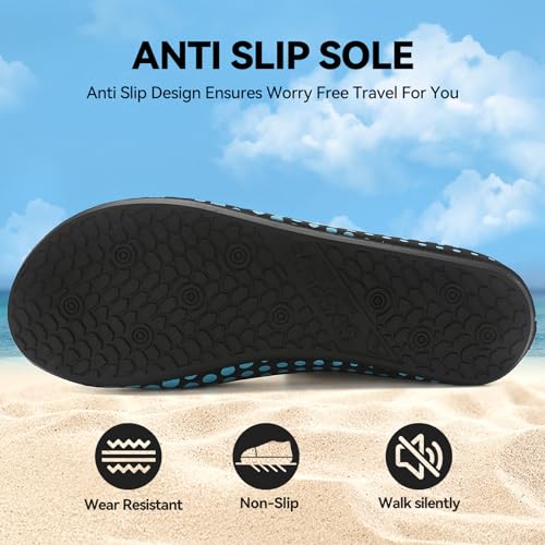 Image of Sixspace Water Shoes for Women Men Aqua Socks Swim Shower Beach Barefoot Pool Quick-Dry Non Slip Lake Surf