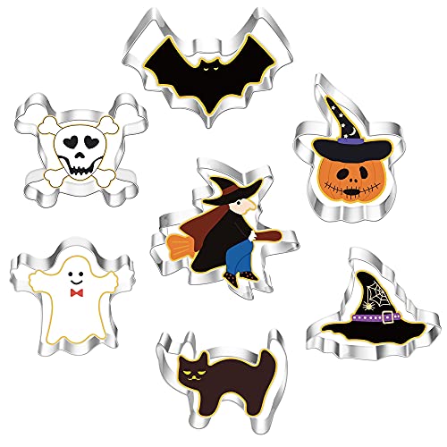 Formine Biscotti Halloween Set di 7, Acciaio Inox...