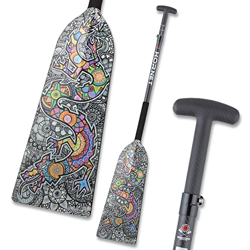Hornet Watersports Dragon Boat Paddle - Dragon Artist - Adjustable Carbon Fiber Dragon Boat Paddle - IDBF Approved - Dragon Boat Accessories (Clamp Adjustable)
