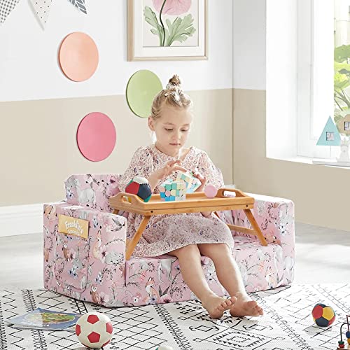 Bed Tray Table Folding Legs With Handles Breakfast Food Tray For Sofa,Bed,Eating,Drawing,Platters Serving Lap Desk Snack Tray (Bamboo Medium) #TOP5