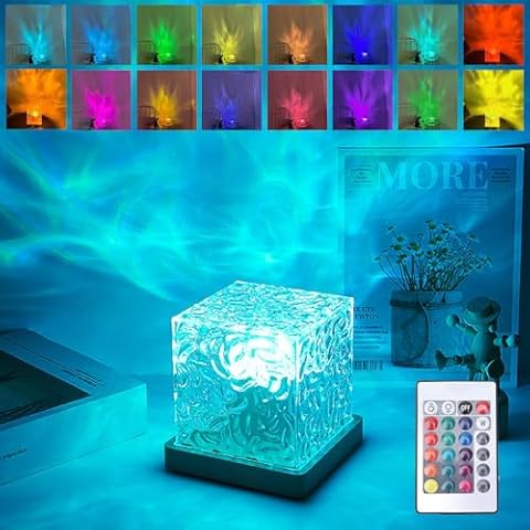 DAZZTIME Lampe de Table en Cristal Cover