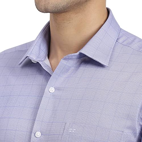 Image of Arrow Men Slim fit Cotton Printed Long Sleeves Cutaway Collar Shirt