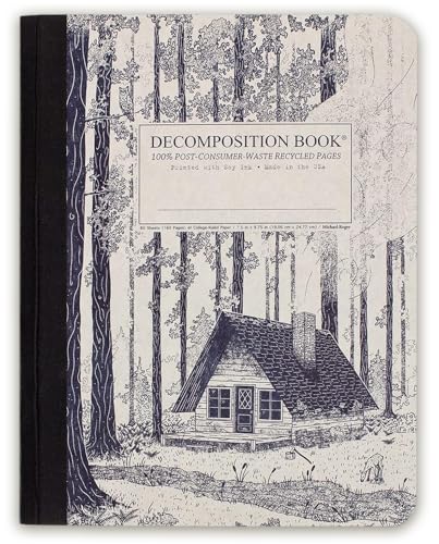 Decomposition Redwood Creek College Ruled Composition Notebook - 9.75 x 7.5 Journal with 160 Lined Pages - Notebooks for School Supplies, Home & Office - 100% Recycled Paper - Made in USA