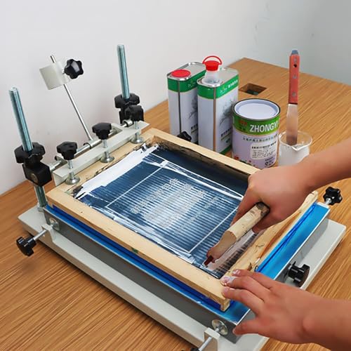 Machine d'impression d'écran plat avec raclette de sérigraphie manuelle - 6