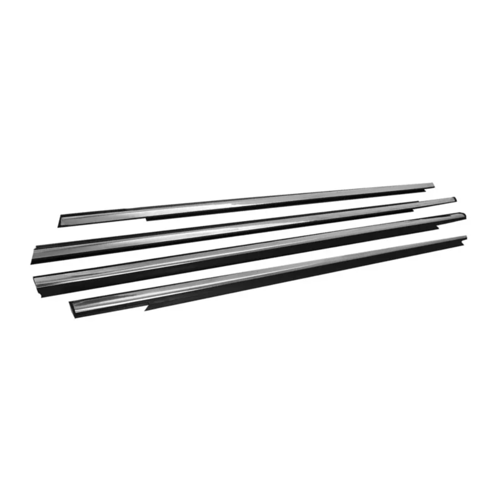 Automotive Window Seals Car Window Seals Compatible with Peugeot 301 2013-2017 Outside Seals Glass Protect Weather Strip Door Sealing Moulding Trim(Chrome)