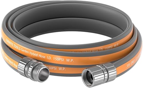 Giraffe Tools 10FT Garden Hose Lay Flat Lightweight Flexible Water Hose