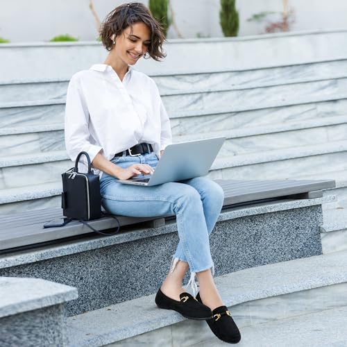Image of HARENCE Loafers for Women Comfortable Slip On Business Work Flats Shoes Casual Driving Moccasins Penny Loafer