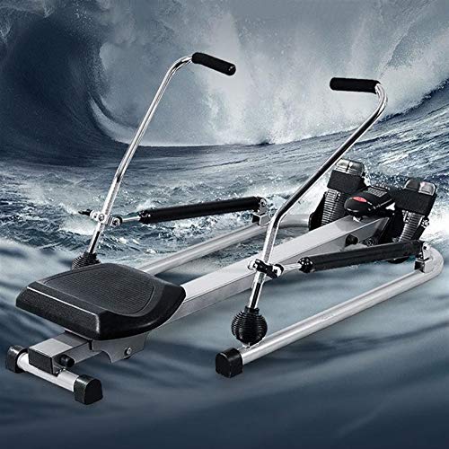 Image of Rowing Machines Hydraulic Rowing Machine Adjustable Resistance Smooth and Full Motion Rowing Stroke LCD Monitor Compact