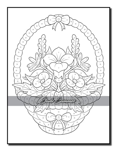 Color by Number Flowers: An Adult Coloring Book with Fun, Easy, and Relaxing Coloring Pages (Color by Number Coloring Books) - Image 29