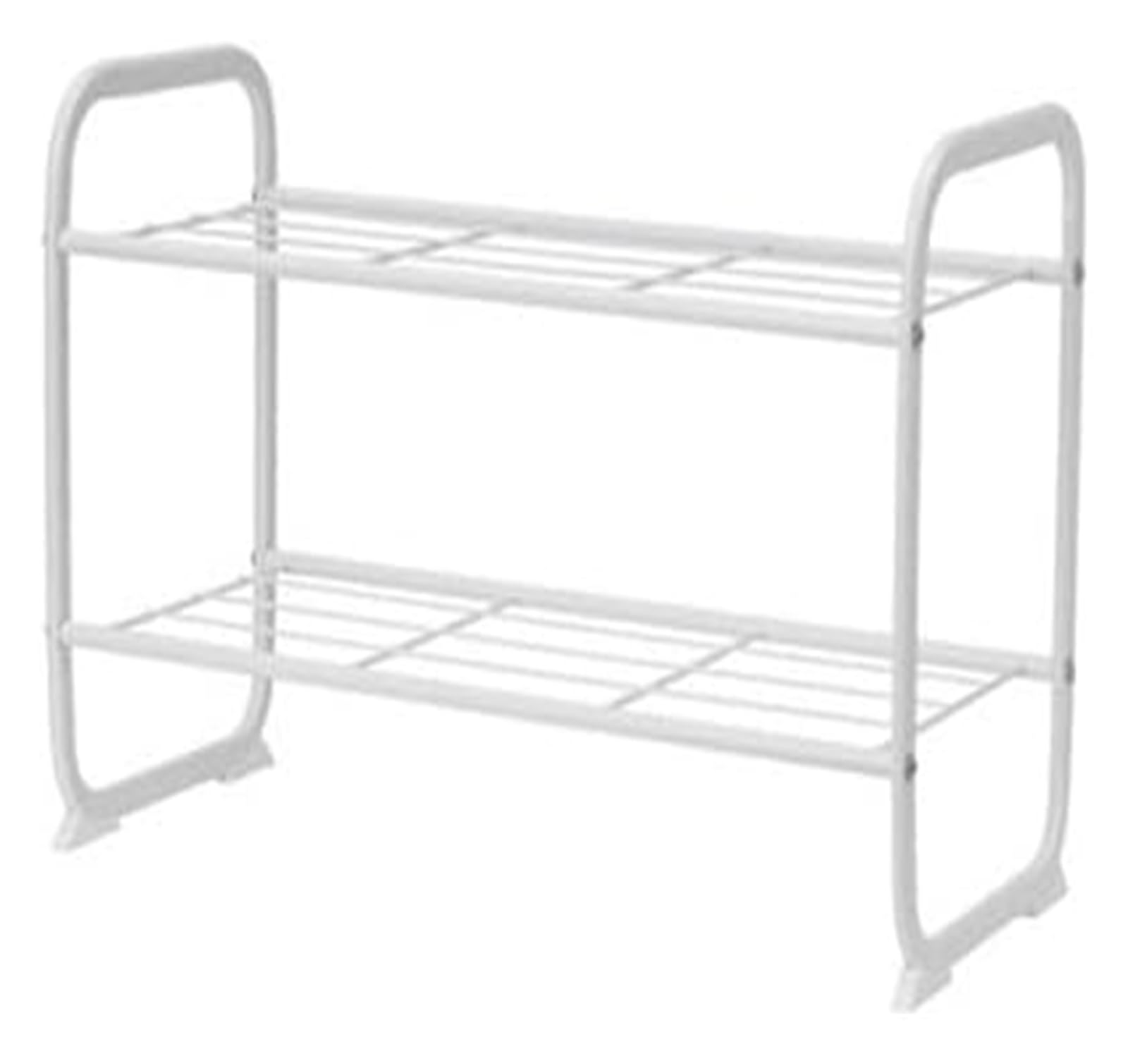 Schuh-Organizer-Regal, stapelbar, 2-stufiges Schuhregal, Stoff-Schuhregal, stabiles Lagerregal for 3–6 Paar Schuhe, Regal for den Eingangsbereich