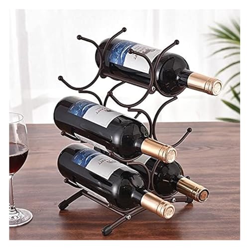 Soporte para 6 botellas de vino de acero inoxidable miniatura 1