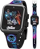 Accutime Kids Marvel Black Panther Black Educational ,Touchscreen Smart Watch Toy for Boys, Girls, Toddlers - Selfie Cam, Learning Games, Alarm, Calculator, Pedometer (Model: AVG4608AZ)