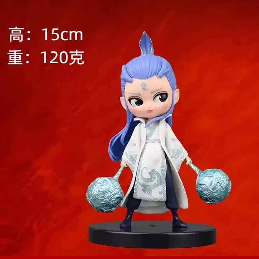 Figurki z serii Nezha, urocze ozdoby dla lalek, 15 cm wysokości dekoracje na biurko, ozdoby Feng Shui, ZESTAW,Ozdoba Nezha(Ao Bing)