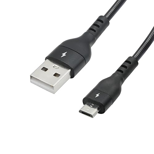 Miniatura 2 de Cable de resorte en espiral de expansión micro USB de 1 a 3 pies, USB A en espiral a macho micro USB macho de carga y transferencia de datos, para