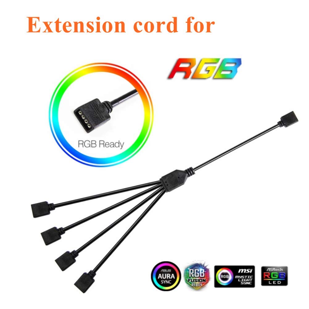 各4本 RGBケーブル Amazon.co.jp: コンピュータマザーボード延長ケーブル、RGB