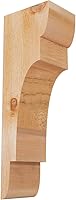 Vista 100 de Ekena Millwork COR04X12X12NEB00RWR 4 pulgadas de ancho x 12 pulgadas de profundidad x 12 pulgadas de alto New Brighton Rough Sawn Corbel, cedro rojo