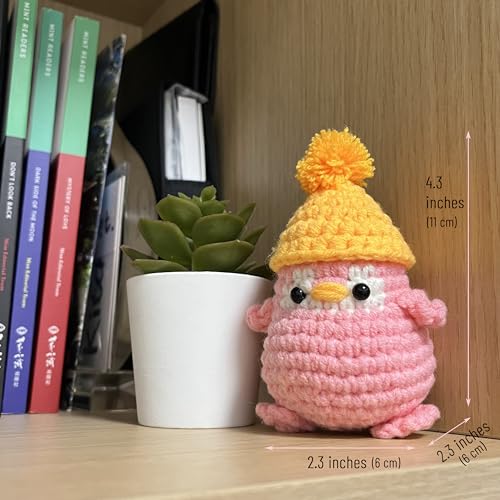 Image of Weronique Penguin is a Challenging Crochet kit for Beginners, Step-by-Step Crochet Tutorial Help The Crafter to Easily Get Started, DIY Crochet Knitting Material Kit Included All The Necessary Tools