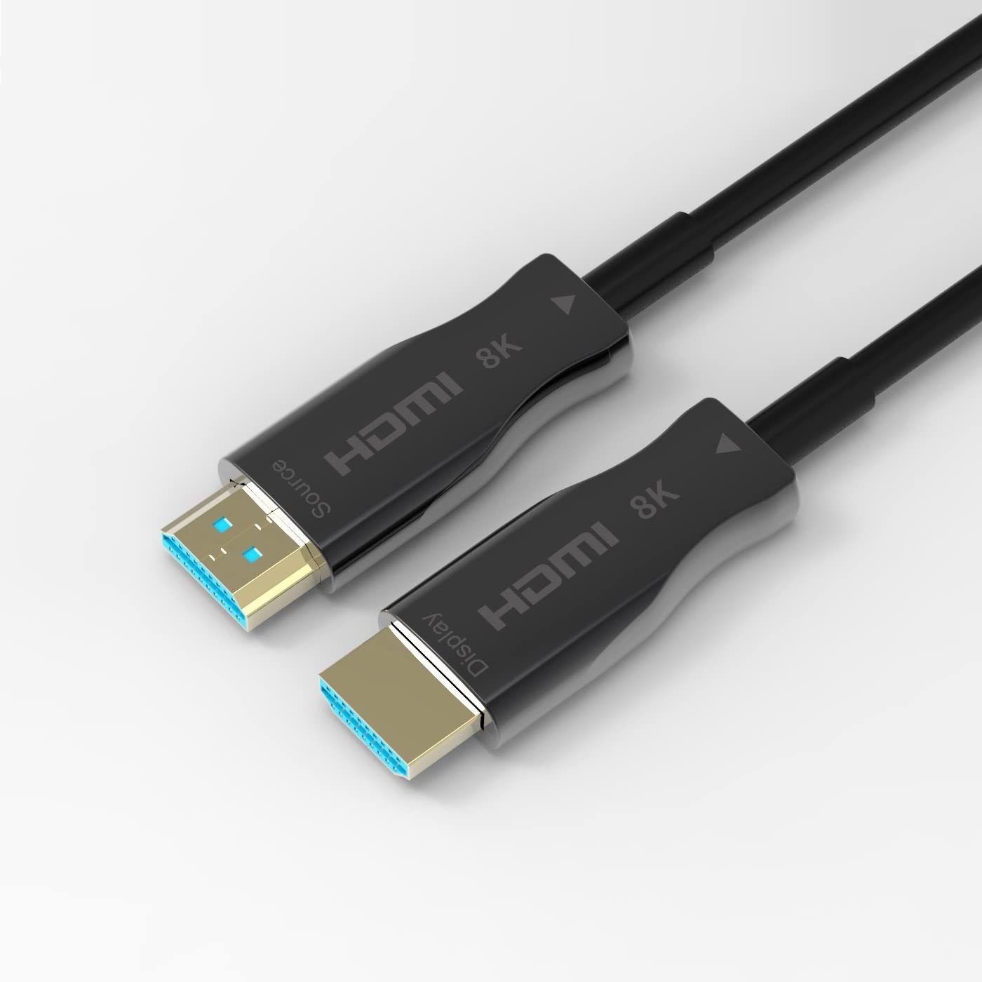 Paugge AOC Fiber Hdmi 2.1 Kablo - 48Gbps, 8K 60Hz, 4K 120Hz, 4K 60Hz, eARC, HDR, D-HDR, HDCP2.3, Dolby Vision, Dolby Atmos (20 Metre)