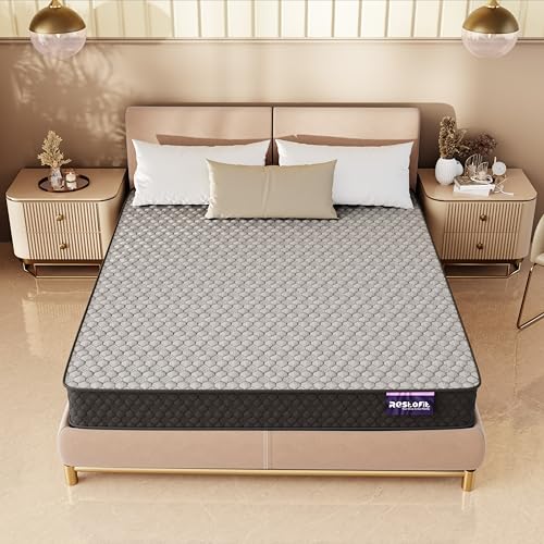 Image of RESTOFIT Orthopedic Dual Comfort Single Size Mattress 78x35x8 Inches | Medium Firm 8-Inch HR Foam Mattress for Back Support | Premium Cotton | 7-Year Warranty | Vacuum Packed Roll | Sleep well Comfort
