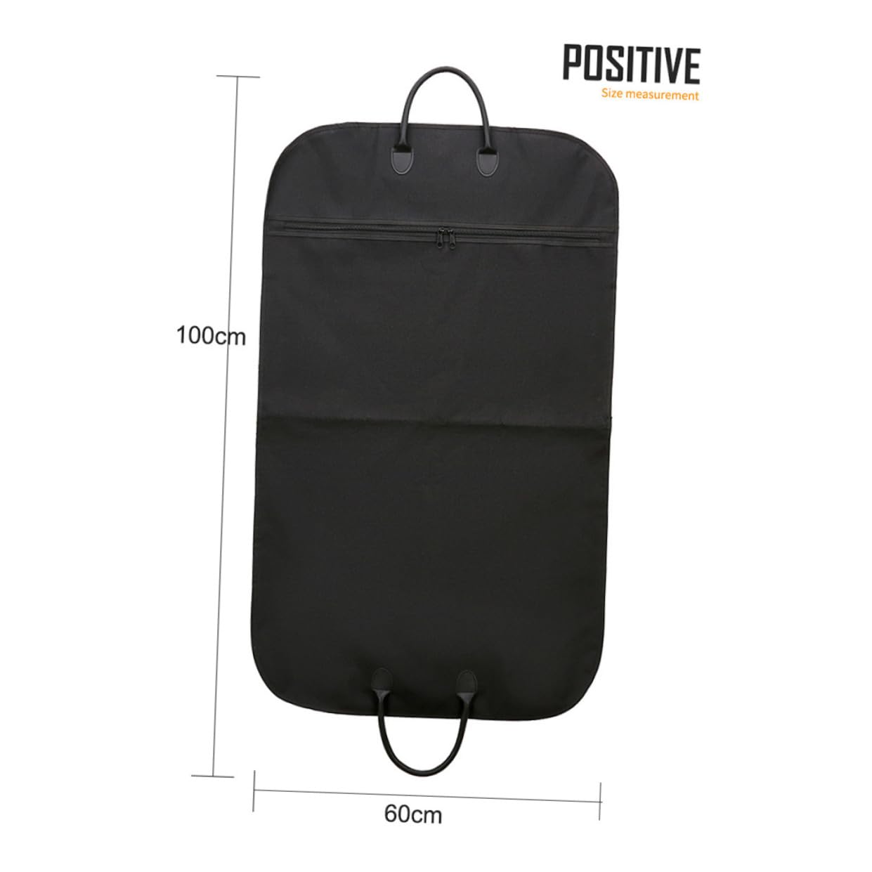 Housoutil Bolsa para Trajes Plegable Portátil Negra Funda para Vestidos y Ropa de Viaje Asas de Cuero para Colgar Tamaño Grande para Trajes Abrigos y Uniformes Adecuado para Viajes de
